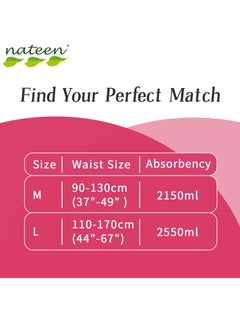 nateen Flexi Plus Adult Diapers Pants,Incontinence Pull Up,Large,Waist Size 110-170cm,10 Count Adult Pull Ups,Superior Comfort,Excellent Combination of Protection.  - Image 5