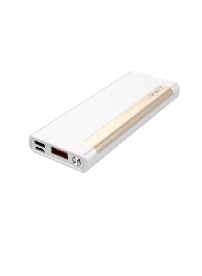 لدنيو PR1018 | باور بانك لدنيو 5000مللى امبير صغير الحجم ، ابيض وذهبي - Image 2
