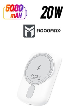 5000mAh Ferma Magnetic wireless (MagSafe) power bank ,supports fast charging, compatible with Apple, Samsung, Huawei, and Xiaomi devices.Only suitable for phones that support wireless charging - pzsku/Z699FC92D22B89FAEE5B5Z/45/_/1740034136/d280b0ba-d5a9-4ecb-9c6e-33130f852836