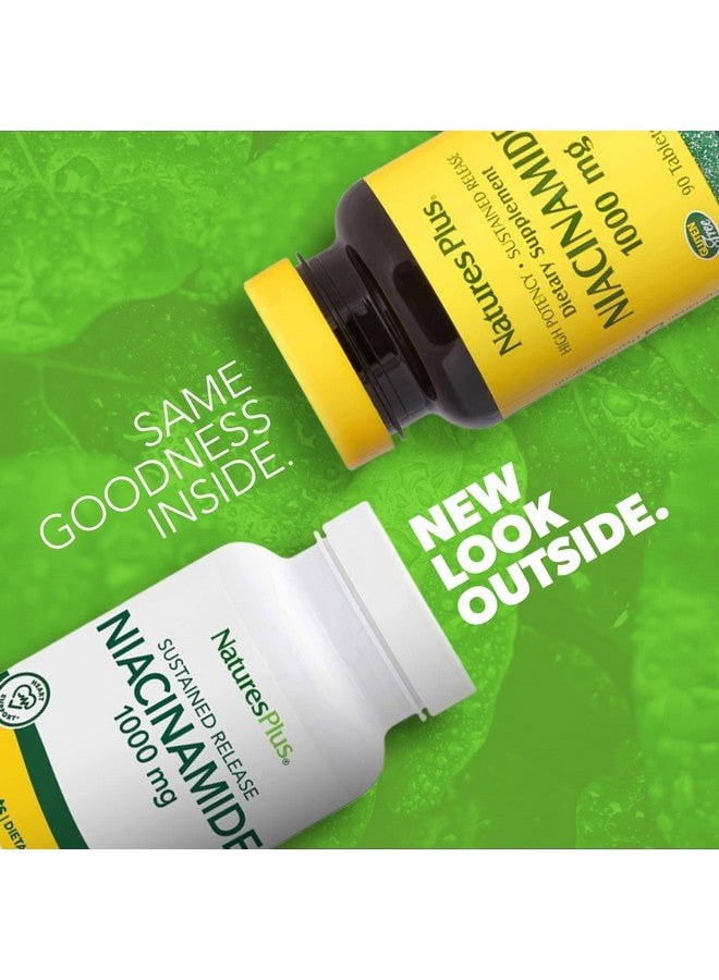 Nature's Plus Naturesplus Niacinamide 1000 Mg 90 Sustained Release Tablets Pack Of 2 Supports Immune & Skin Health Energy Production & Brain Function Vegetarian Gluten Free 180 Total Servings - Image 3
