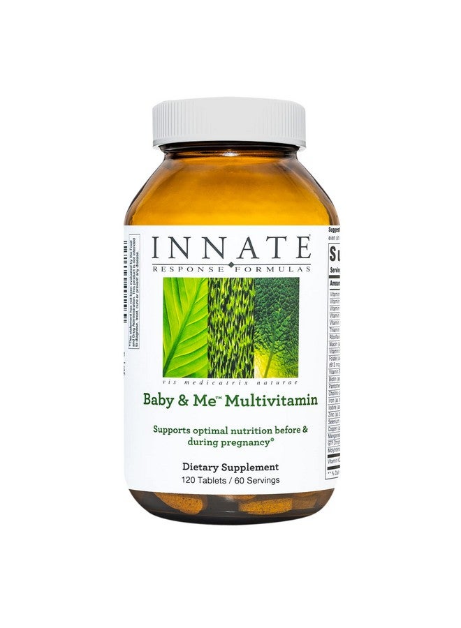 إينيت ريسبونس فورميولاز تركيبة INNATE Response للأطفال والرضع - فيتامينات متعددة - قبل الولادة وبعدها - مع حمض الفوليك والكولين وفيتامينات B12 وD3 - نباتي، غير معدل وراثيًا، وخالي من الغلوتين - 120 قرصًا (60 حصة) - Image 1