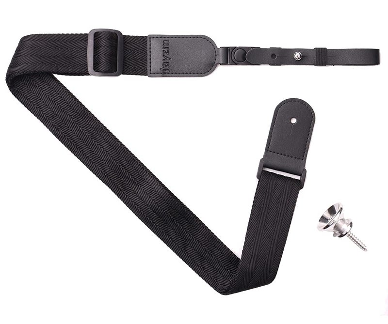 Rayzm Ukulele Strap, Soft Non-slip Nylon Shoulder Strap for Ukulele or Small Size Guitar, Length Adjustable, a Metal End-Pin Included - Image 5
