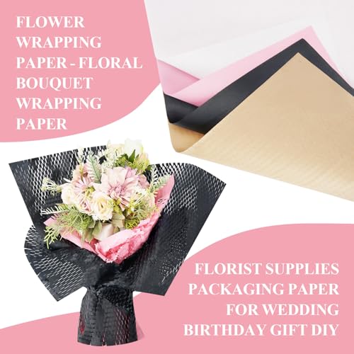 Besitek Honeycomb Packing Paper, 12" x 200' Packing Paper Substitute Alternative for Bubble Cushioning Wrap for Moving Shipping Packaging, Recyclable Moving Supplies Bubble Packing Wrap Roll-Pink - Image 4