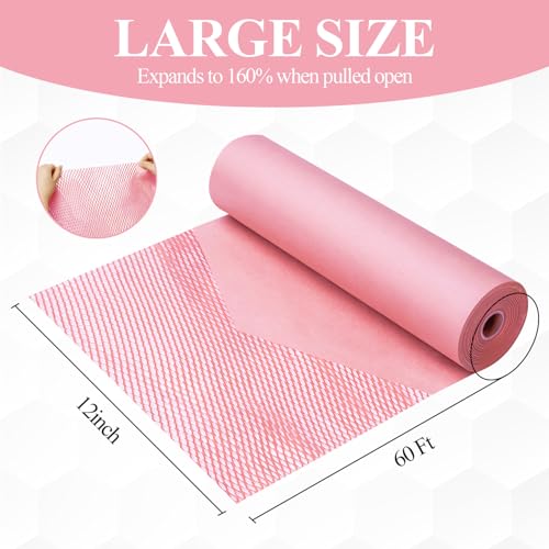 Besitek Honeycomb Packing Paper, 12" x 200' Packing Paper Substitute Alternative for Bubble Cushioning Wrap for Moving Shipping Packaging, Recyclable Moving Supplies Bubble Packing Wrap Roll-Pink - Image 2