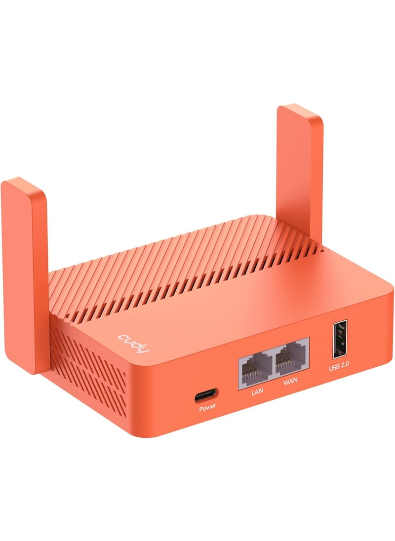 cudy AC1200 Pocket-Sized Wi-Fi Travel Router, Extender/Repeater for Hotel&Public Network, WISP, VPN Client and Server, USB,TR1200  - Image 1