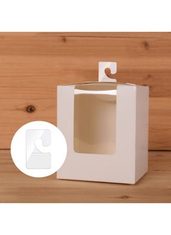 Aster 200 Pcs Clear High-Adhesive Folding Hang Tabs Hooks, Portable Mini Sticky Hanger Tabs J-Hook, Adhesive Tag Hooks For Store Retail Small Sale Items Display  - Image 5