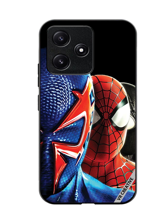 VR CREATIVE Protective Case Cover For Xiaomi Poco M6 Pro 5G Spiderman Design Multicolour - Image 1