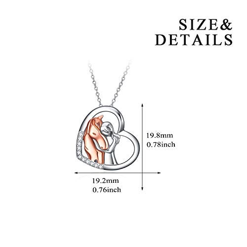 YFN Horse Necklace - Sterling Silver Equestrian Pendant Jewelry - Image 2