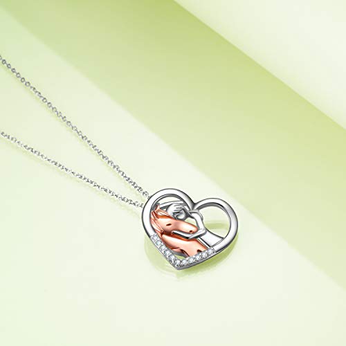 YFN Horse Necklace - Sterling Silver Equestrian Pendant Jewelry - Image 4
