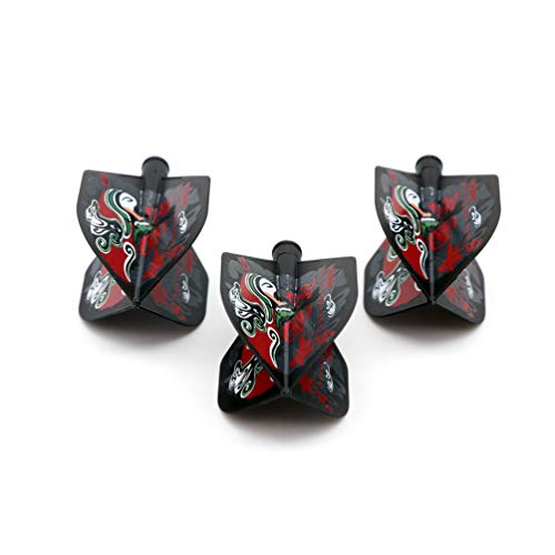 CUESOUL TERO AK4 Dart Flights Standard Shape,Peking Opera Design,Set of 3 pcs - Image 4