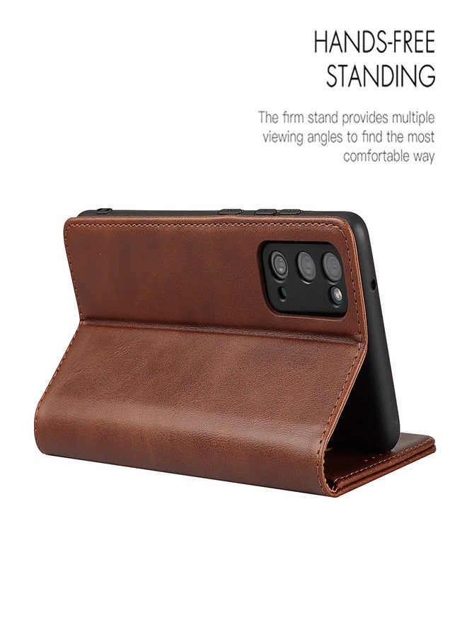 Jaorty for Galaxy S20 FE Wallet Case,Premium PU Leather Flip Folio Case with Card Slots,Cash Pocket,Kickstand with Magnetic Closure for Samsung Galaxy S20 FE (2020 Release) 6.5 Inch,Brown - Image 3