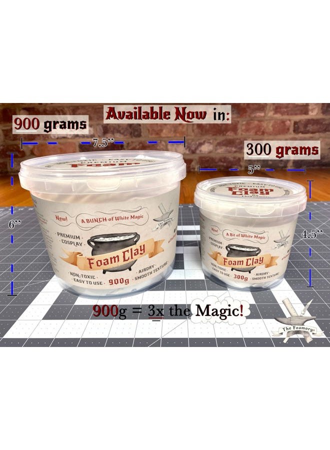 The Foamory طين الفوم القابل للتشكيل للكوسبلاي (أبيض) من The Foamory - كثافة عالية - 300 جرام - يجف بالهواء مثل فوم EVA، خفيف الوزن، يُمكن صنفرته وتلوينه بسهولة، غير سام - Image 4