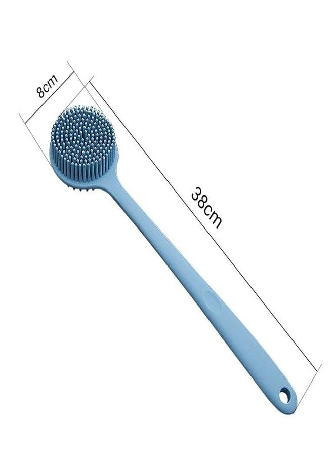 Mforall Silicone Back Scrubber Soft Bath Brush with long handle for Shower & Bath, Shower Brush, Body Brush BPA-Free (Pack Of, 1, count) - Image 3