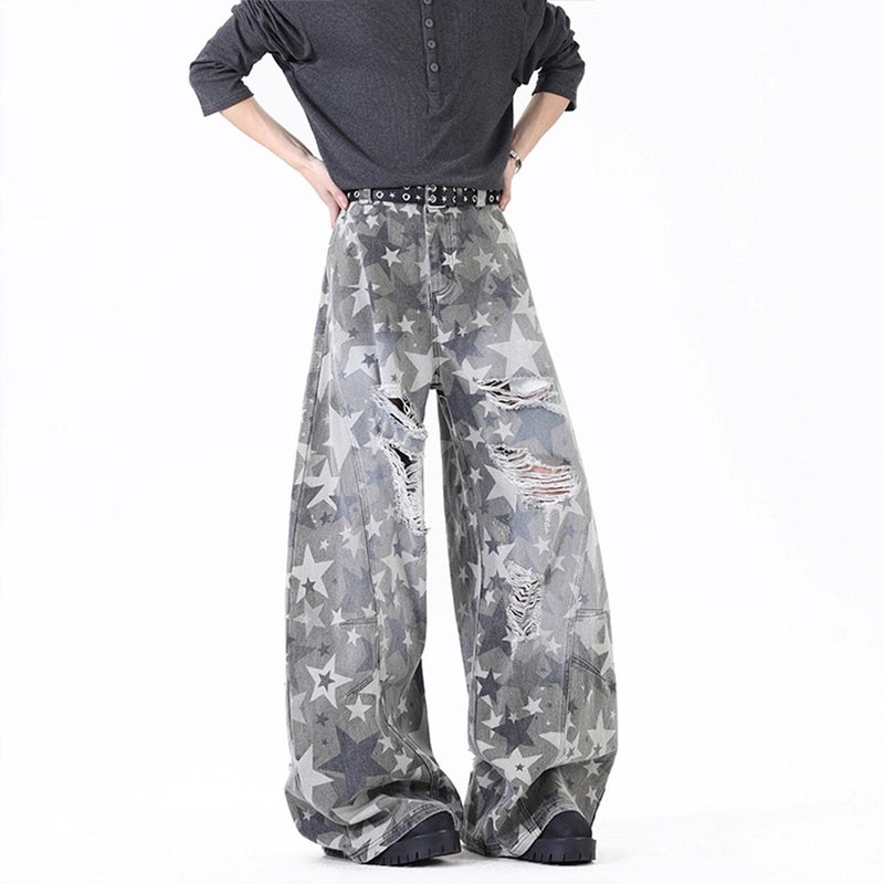 Unisex Classic Denim Jeans Loose Fit Daily Outdoor Wear - Image 5