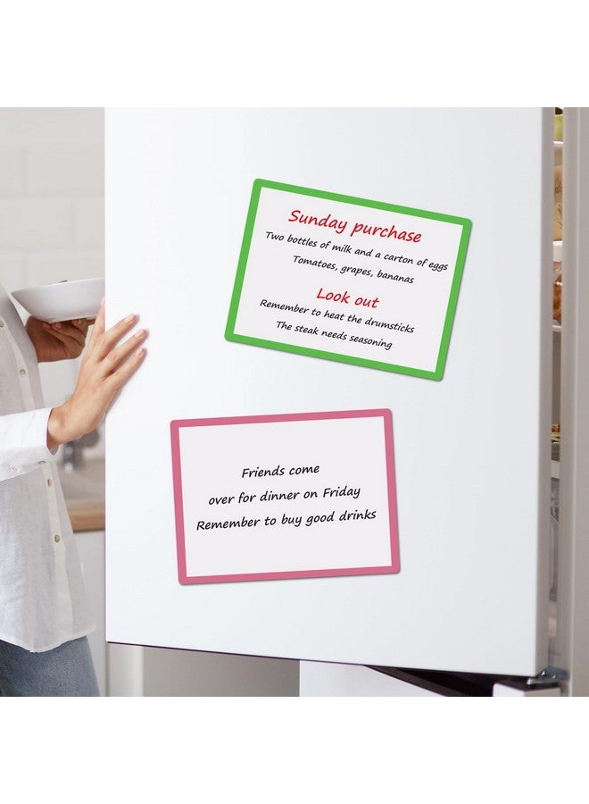 Navy Penguin Dry Erase Magnets Set - 6 Pack - 8X6" Whiteboard Magnetic Planning Pads Labels - Small White Board Magnet Strips Name Tags For Home, Office And Classroom - Image 5