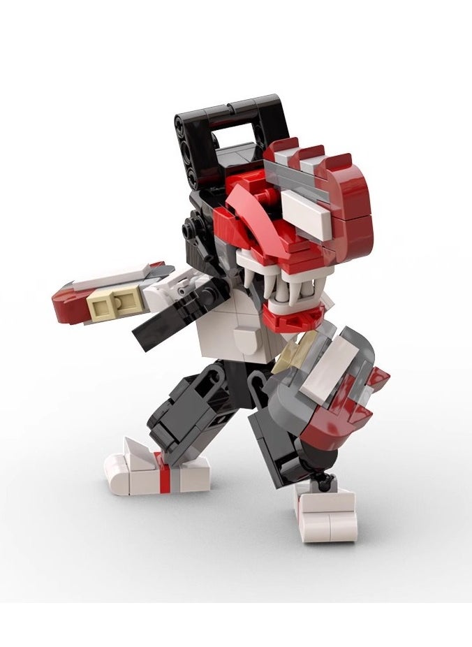 General Compatible with LEGO Chainsaw Man BrickHeadz 3D peripherals Demon Bopochita toy  - Image 2