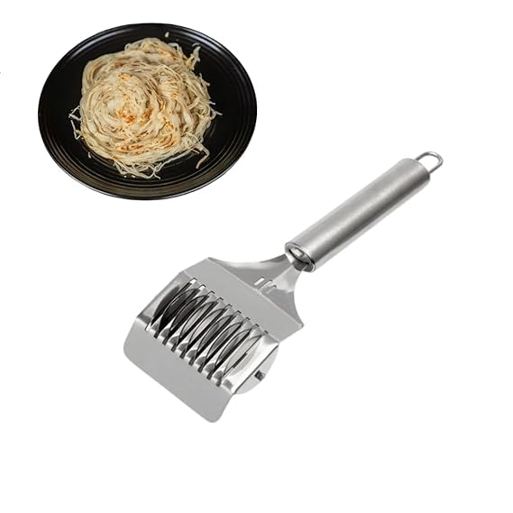 Pavan E Commerce High Grade Stainless Steel Noodle Cutter Lattice Roller Docker Dough Cutter Tool Spaghetti Pasta Maker Kitchen Cooking Tools Pack of 1 Noodle Cutter L S 1 3  - Image 1
