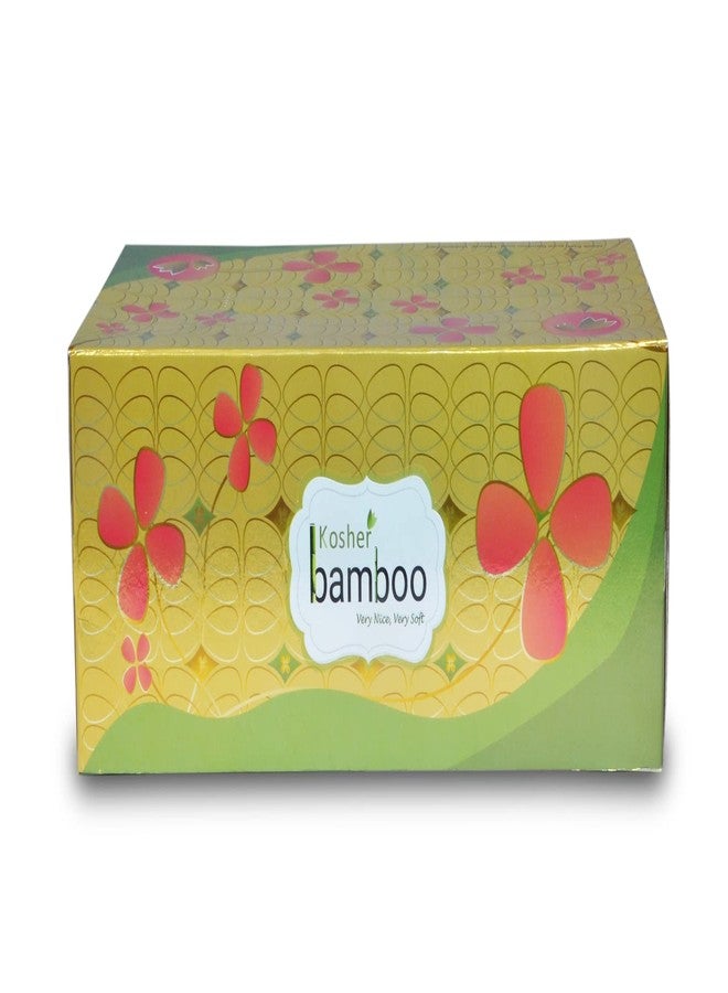 Kosher Bamboo Facial Tissue Box/Car Tissue | 150 Pulls Each X 4 Pack | Made of Pure bamboo Pulp - 2 Ply | Soft tissue | Strong & Absorbent | Total 600 Pulls (pack of 4) - Image 3