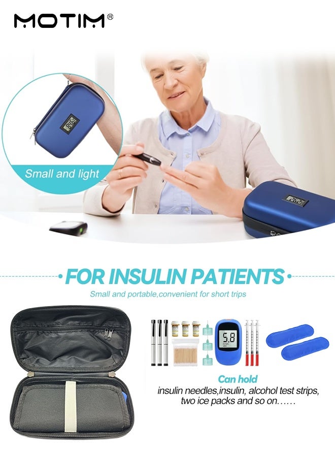 Motim 24h Insulin Cooler Travel Case with Temperature Display, TSA Approved Fridge Medicine Cooler Diabetes Travel Storage Case with 2 Ice Pack, for Diabetic Organize Supplies  for Daily Life Trip - Image 5