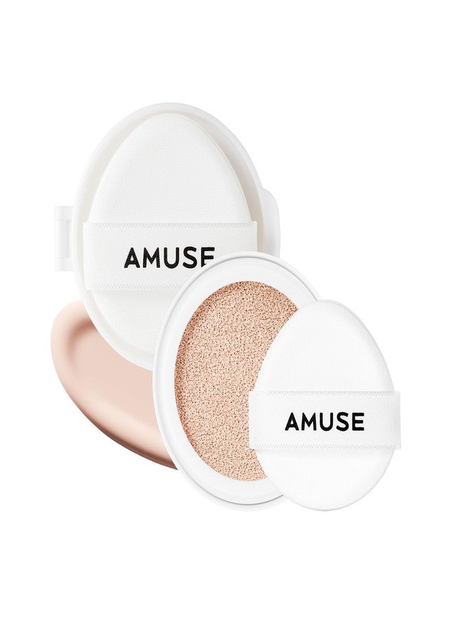 Amuse SEOUL Ceramic Skin Perfector Cushion Foundation Refill 01 PORCELAIN | Long-lasting, Lightweight, Semi-matte, Flawless Coverage, Hypoallergenic, Korean Beauty, Vegan, Refill (15g / 0.52 oz.) - Image 1