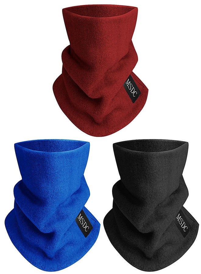 MSDC Neck Gaiters for Men 3 Pack,Neck Warmer Scarf Women Face Mask Covering for Cold Weather - Image 1
