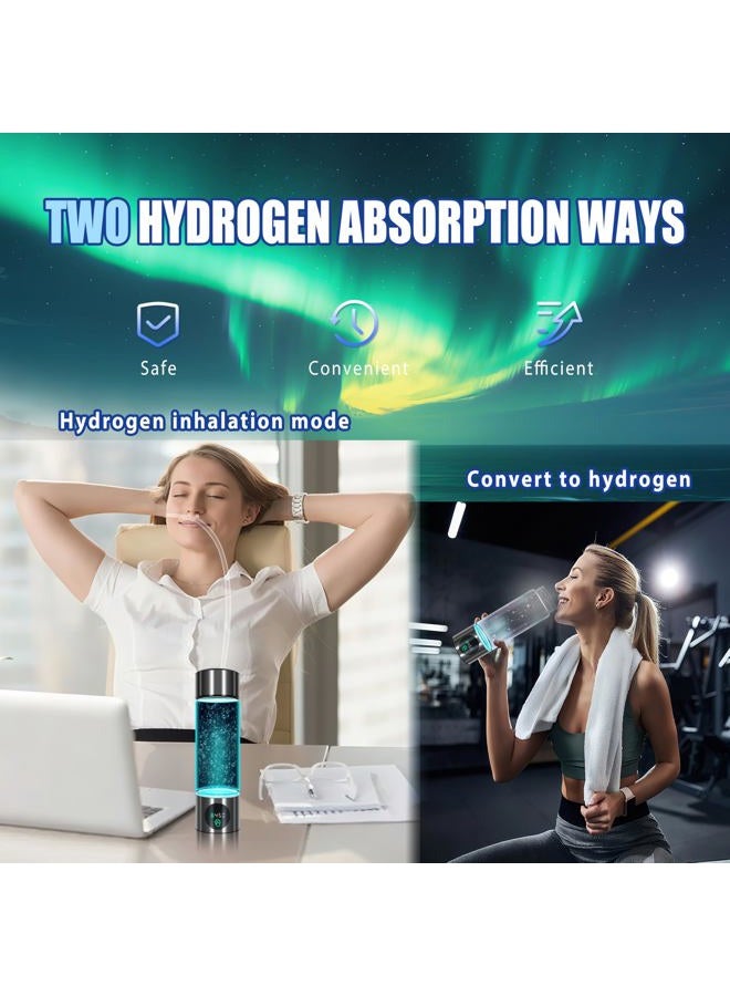Clcepore 5.0 New Upgraded Hydrogen Water Bottle - Concentration Up To 6000 Ppb【Sgs-Certified Generator】 2025 Spe/Pem Technology Odorless Double Content For Sports/Home/Office/Travel - Image 5