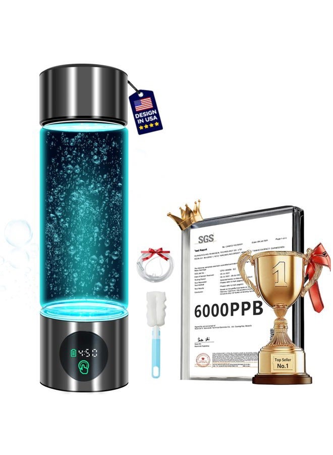 Clcepore 5.0 New Upgraded Hydrogen Water Bottle - Concentration Up To 6000 Ppb【Sgs-Certified Generator】 2025 Spe/Pem Technology Odorless Double Content For Sports/Home/Office/Travel - Image 1