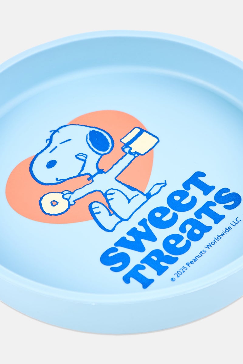 Peanuts Toddlers Boy Silicone Plate, Blue - Image 3