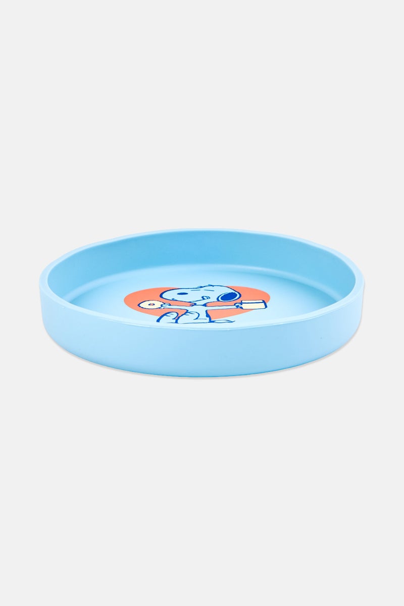 Peanuts Toddlers Boy Silicone Plate, Blue - Image 2