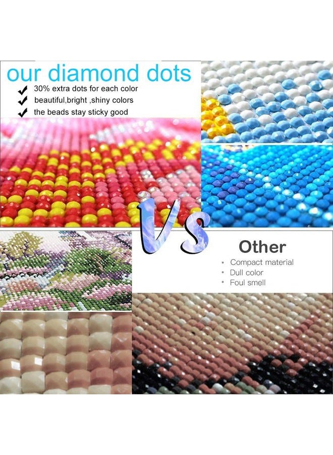 HOIYLDS Diamond Painting Kits for Adults, Diamond Art Kits for Adults Beginner, DIY Full Drill Diamond Dots Paintings with Diamonds 5D Gem Art and Crafts for Adults Home Wall Decor 12x16inch - Image 5