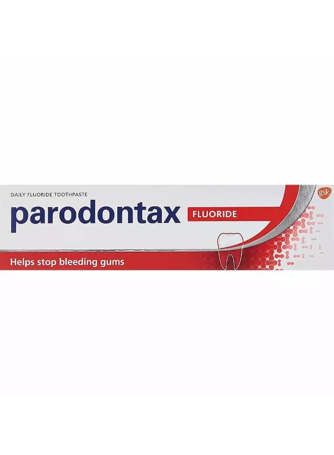 Parodontax معجون أسنان بارودونتكس بالفلورايد لالتهاب اللثة، 75 مل - Image 1