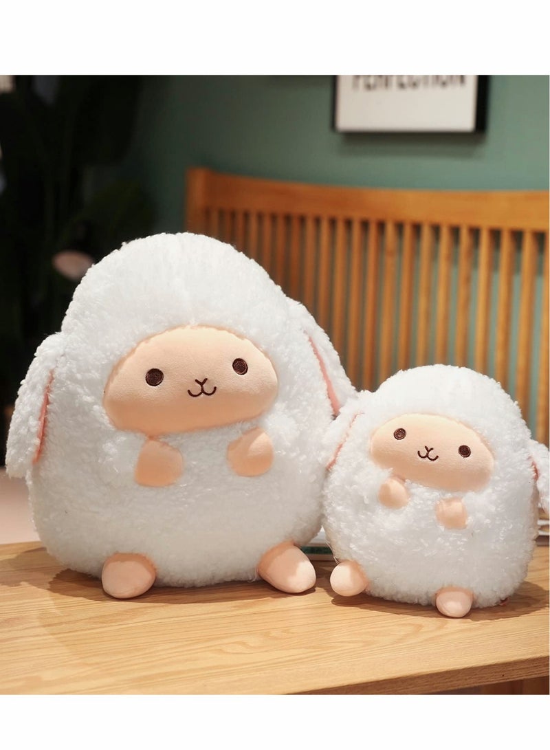 Excefore Lamb Plush Pillow, Plush Cute Stuffed Animal Soft Hugging Pillow, Kawaii Plushie Mini Plush Pillows for Kids Adults, White（9.05”，Small） - Image 5