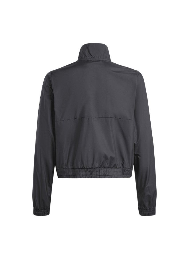Adidas adidas Jg Tr-Es 3S Jk Black Training Jackets 5-6Y  - Image 3