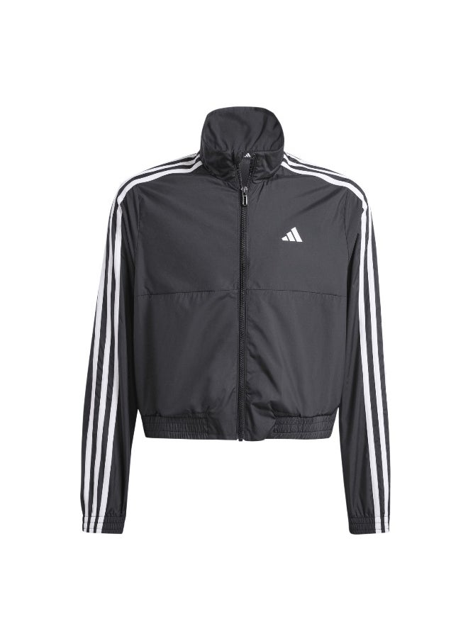 Adidas adidas Jg Tr-Es 3S Jk Black Training Jackets 5-6Y  - Image 2
