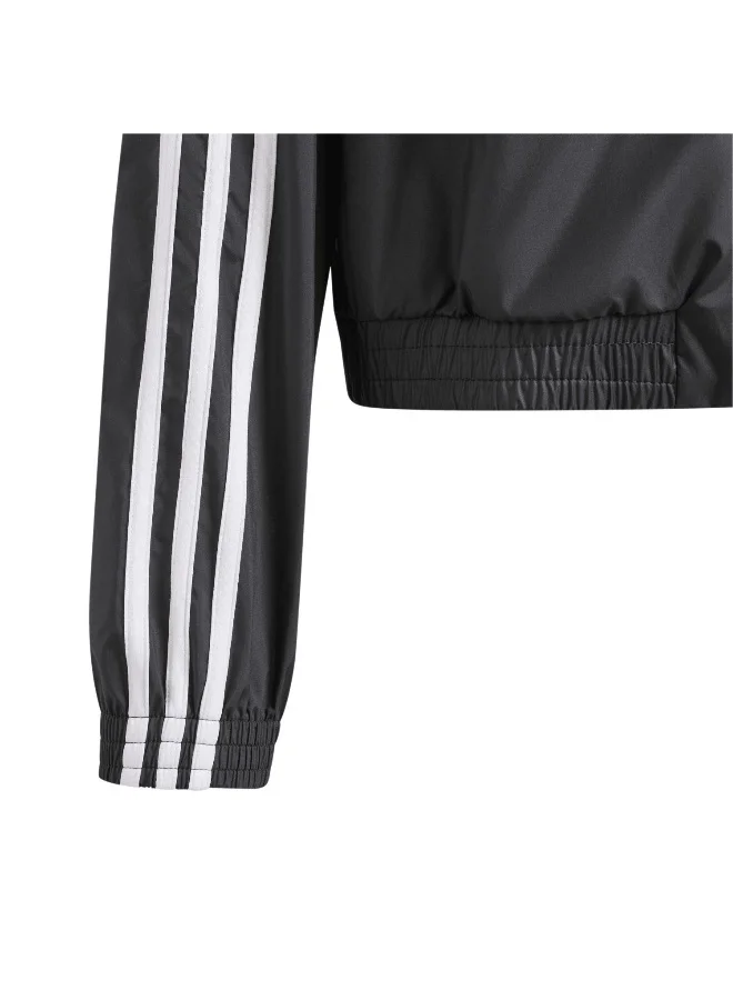 Adidas Jg Tr-Es 3S Jk Black Training Jackets 5-6Y
