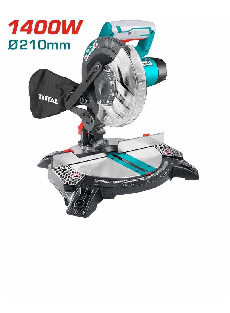 TOTAL TOTAL Mitre Saw 210mm 1400W TS42142101 - Image 2