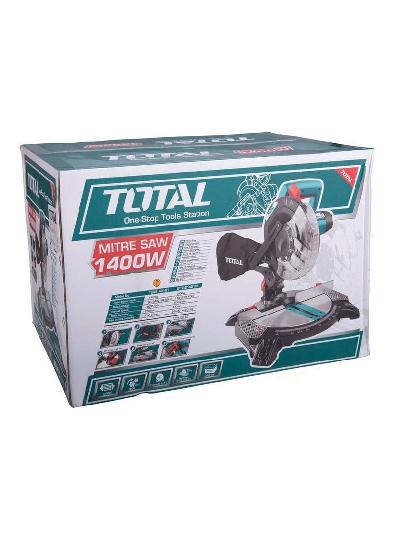 TOTAL TOTAL Mitre Saw 210mm 1400W TS42142101 - Image 4