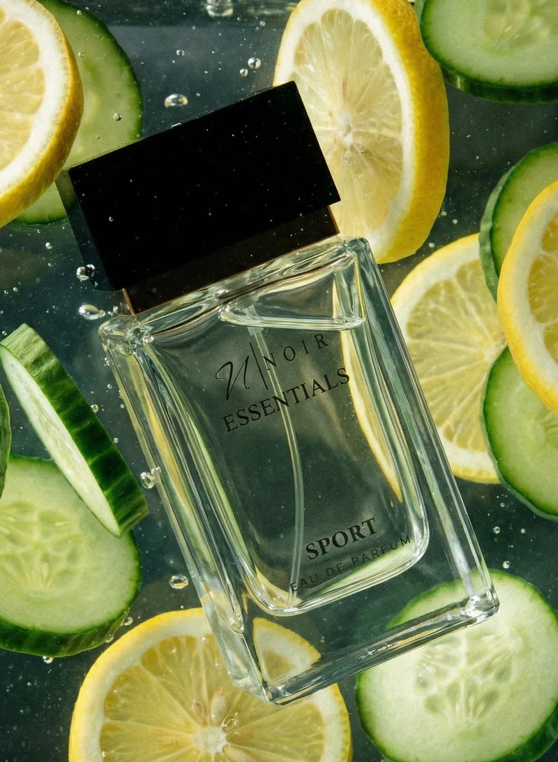 noir Essentials Sport Eau De Parfum 80ml – Fresh Citrus Marine Woody Scent, Long-Lasting Sporty Fragrance for Men & Women