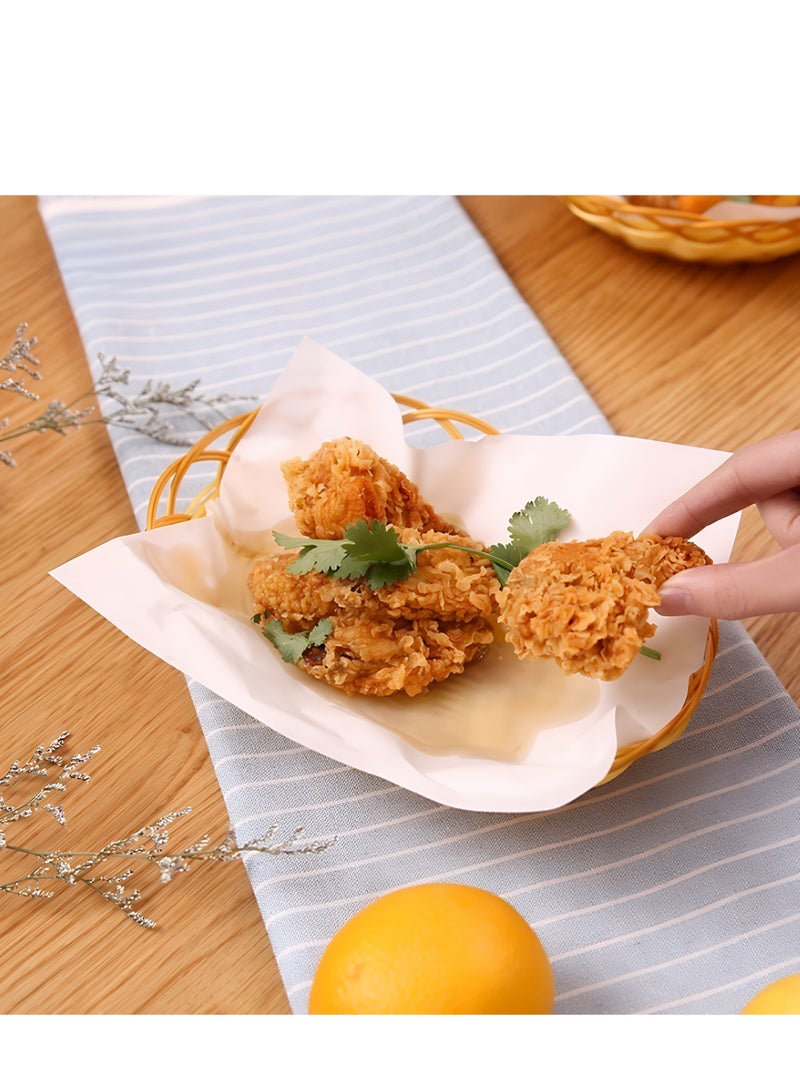 ALMiHomi 50PCS Oil Absorbing Paper for Cooking - Food Grade Hydrophilic Membrane Filter, Disposable Oil Blotting Sheets for Soup, Fried Food, and Baking - Kitchen Grease Absorber, Easy to Use & Mess-Free - Image 3