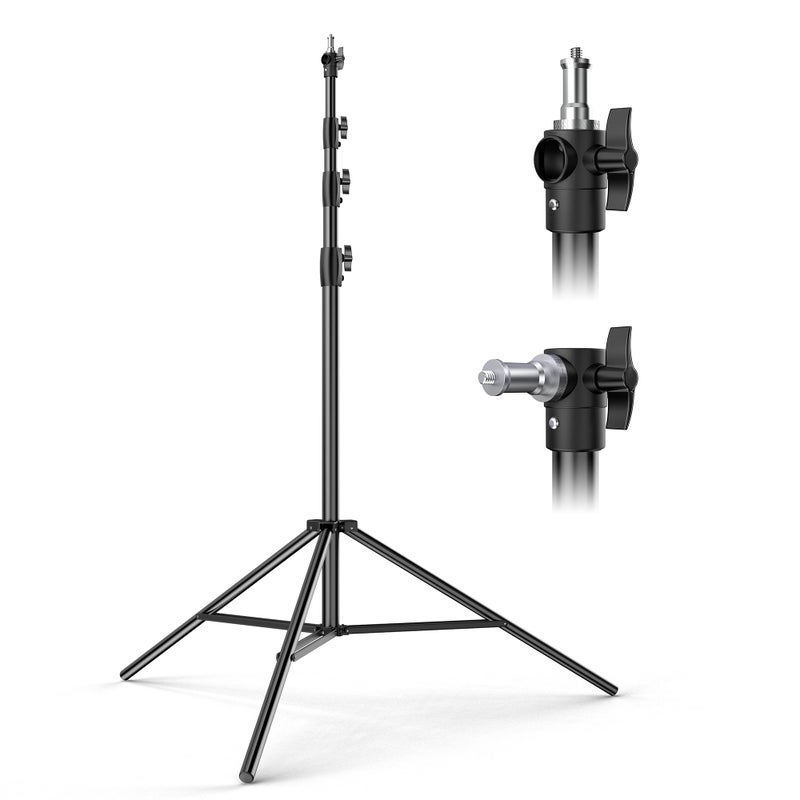 Cisain 13ft Heavy Duty Light Stand Tripod,Cisian 160inch/4M Air Cushioned Metal Photography Tripod with 1/4"& 3/8" Screw Adapter for Most DSLR Camerasa,Sports Camera Professional - Image 1
