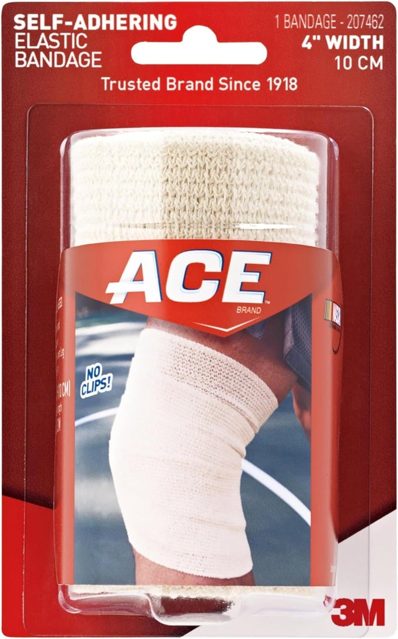 ACE Self-Adhering Elastic Bandage, 4 Inches - Comfortable Support for Strains and Sprains - Image 2