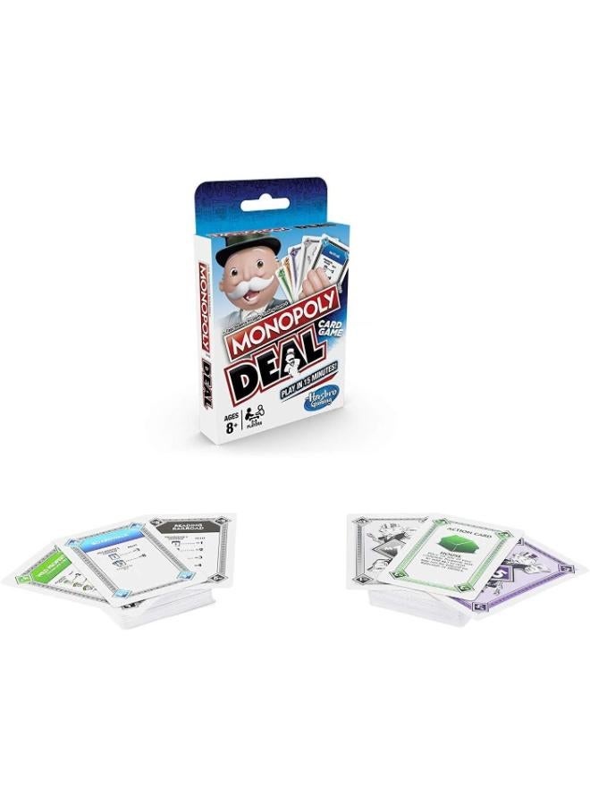 Monopoly Deal Quick-Playing Card Game for Families, Kids Ages 8 and Up and 2-5 Players - Image 2