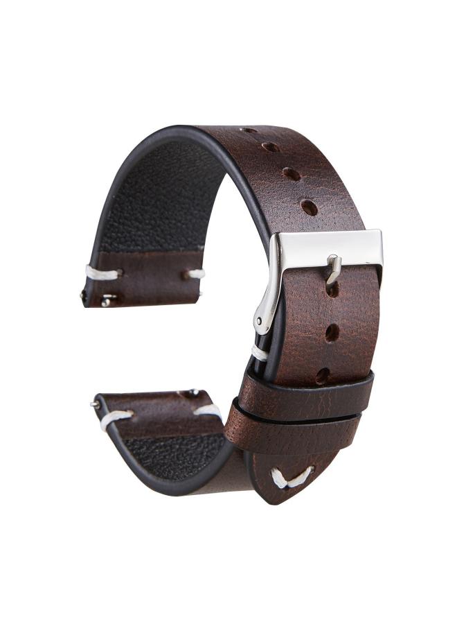 Seven-color Spot Italian Retro Oil Wax Color-changing Cowhide Watch Strap Smart Quick-release Ultra-thin Leather Strap