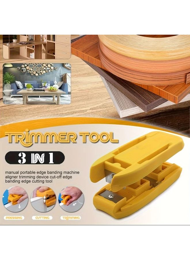 3 In 1 Manual Wood Edge Trimming Deburring Tool Portable Precision Sanding Bevel Round Corner Processor - Image 2
