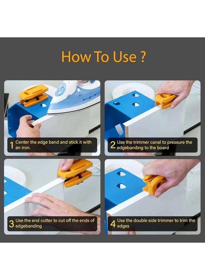 3 In 1 Manual Wood Edge Trimming Deburring Tool Portable Precision Sanding Bevel Round Corner Processor - Image 5