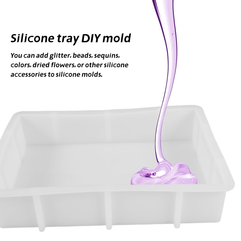 Large Rectangle Silicone Molds for Epoxy Resin, Ideal for Creative DIY Endeavors - Image 3