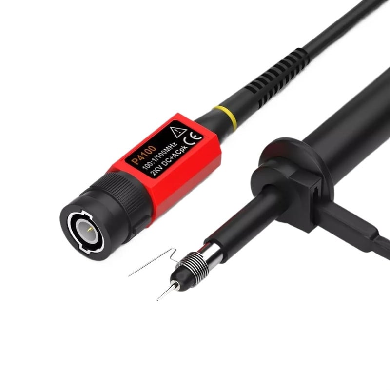 P4100 مسبار راسم الذبذبات عالي الجهد 100 ميجاهرتز 2 كيلو فولت تخفيف 100X قابل للتعديل BNC آمن - Image 5