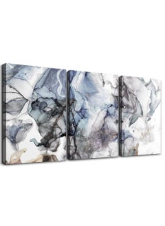 Artistic Tableau Modern 3 Pieces 42x90cm 30mm Raised - High-Quality Digital Printing - UV Coating for Color Protection - Easy Installation with Self-Adhesive - Elegant Home, Office, and Gift Decor