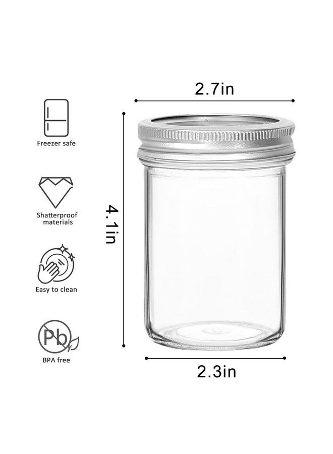 VERONES Mason Jars 8 OZ, 8 OZ Canning Jars Jelly Jars With Regular Lids, Ideal for Jam, Honey, Wedding Favors, Shower Favors - Image 2