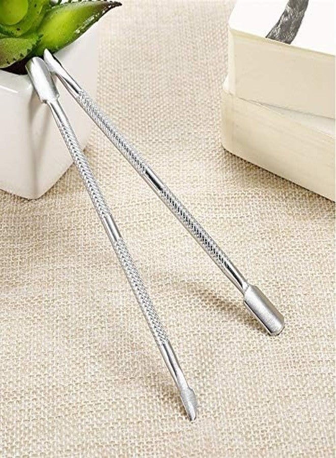 Sweetpea.Fx� 1pcs Nail Art Tools Stainless Steel Cuticle Pusher Double Head Spoon Remover Tools For Manicure Nail Art Care Pusher (#1) - Image 4